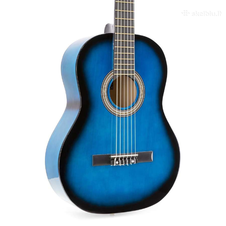 Max Soloart klasikinė gitara mėlyna - rinkinys - nuotraukos Nr. 6
