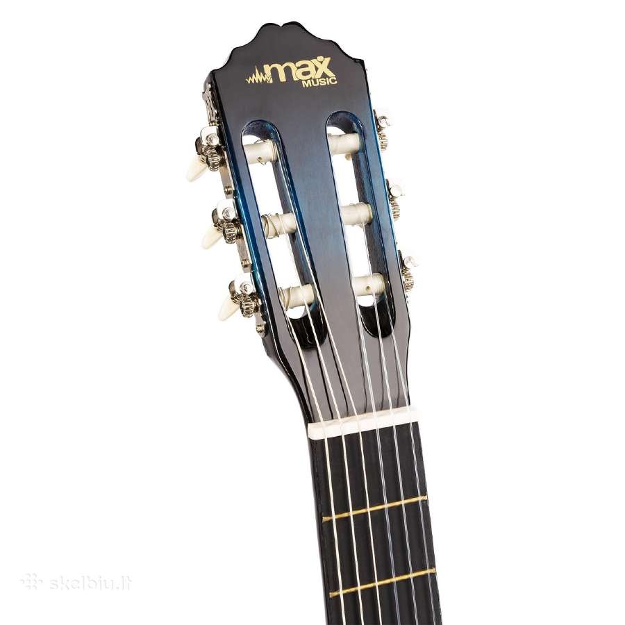 Max Soloart klasikinė gitara mėlyna - rinkinys - nuotraukos Nr. 8