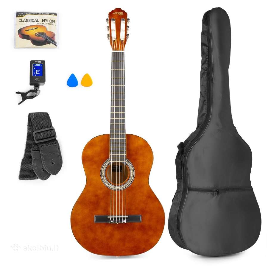 Max Soloart klasikinė gitara tamsus med. - rinkiny