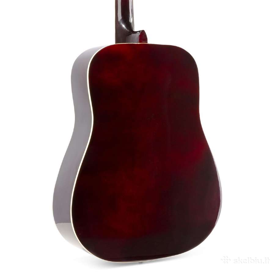 Max Solojam akustinė gitara sunburst - rinkinys - nuotraukos Nr. 7