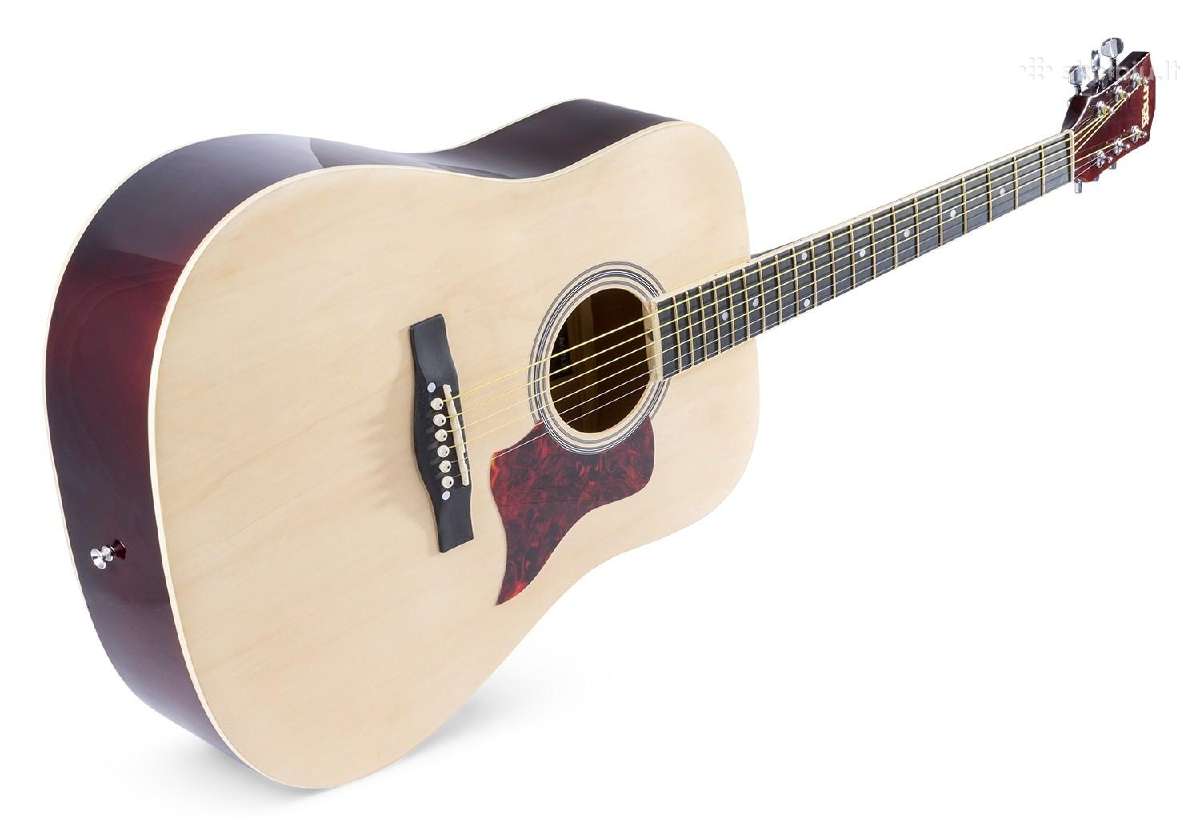 Max Solojam akustinė gitara naturalaus medžio - nuotraukos Nr. 3