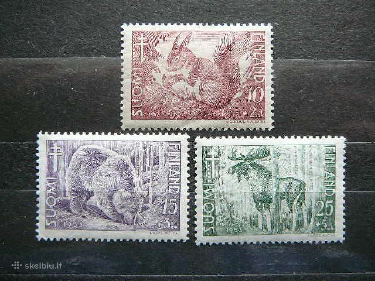 Meska Vovere Briedis Suomija 1953 Mnh # sm418