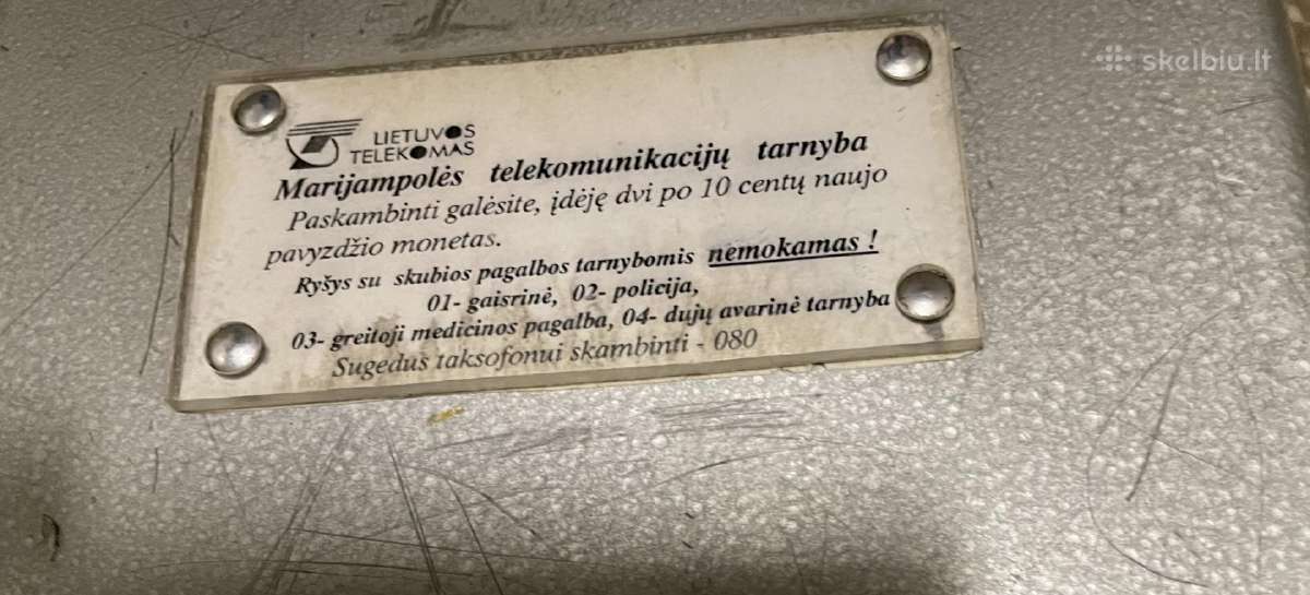 Labai retas taksofonas - nuotraukos Nr. 3