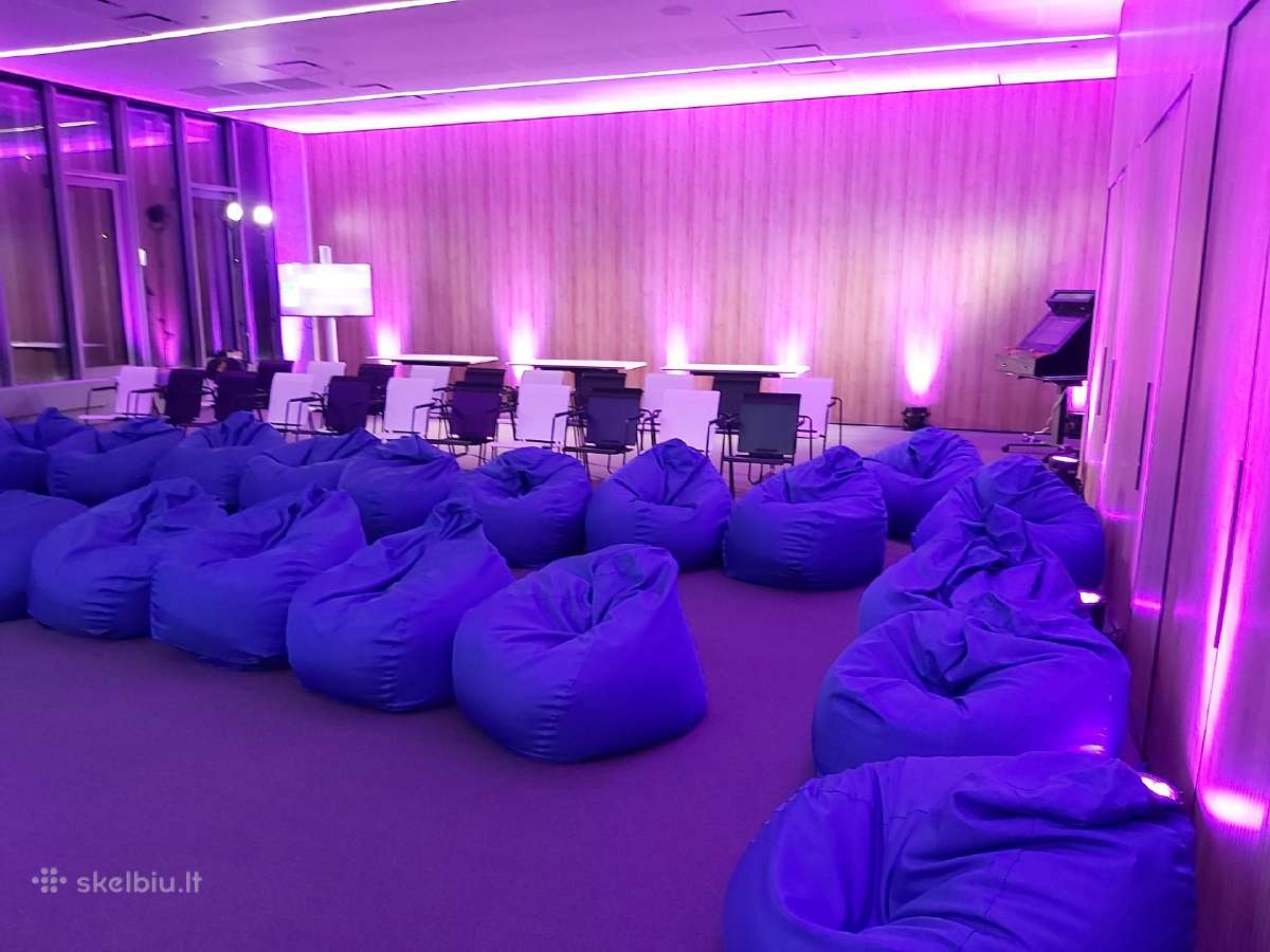 Sėdmaišių, pufų, staliukų nuoma su pristatymu 24/7 - nuotraukos Nr. 2