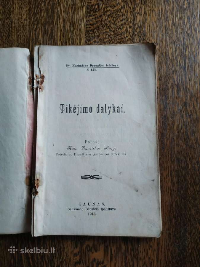 1913 m.knyga Tikėjimo dalykai - nuotraukos Nr. 2
