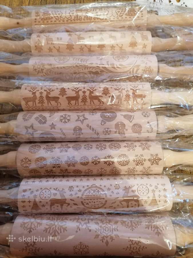 Kočėlas sausainukams su ornamentais