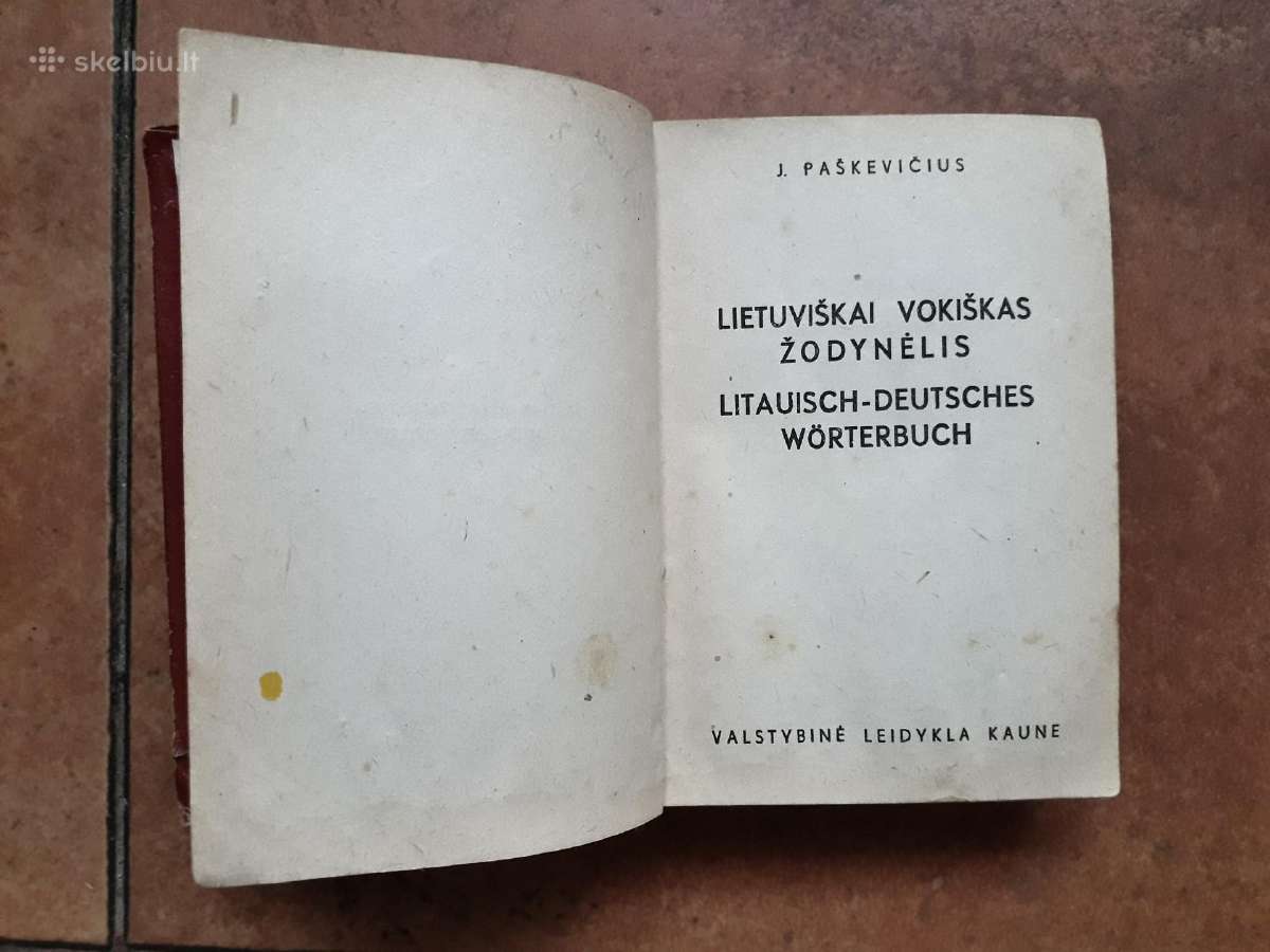Paškevičius "Lietuviškai vokiškas žodynėlis" 1943m - nuotraukos Nr. 2