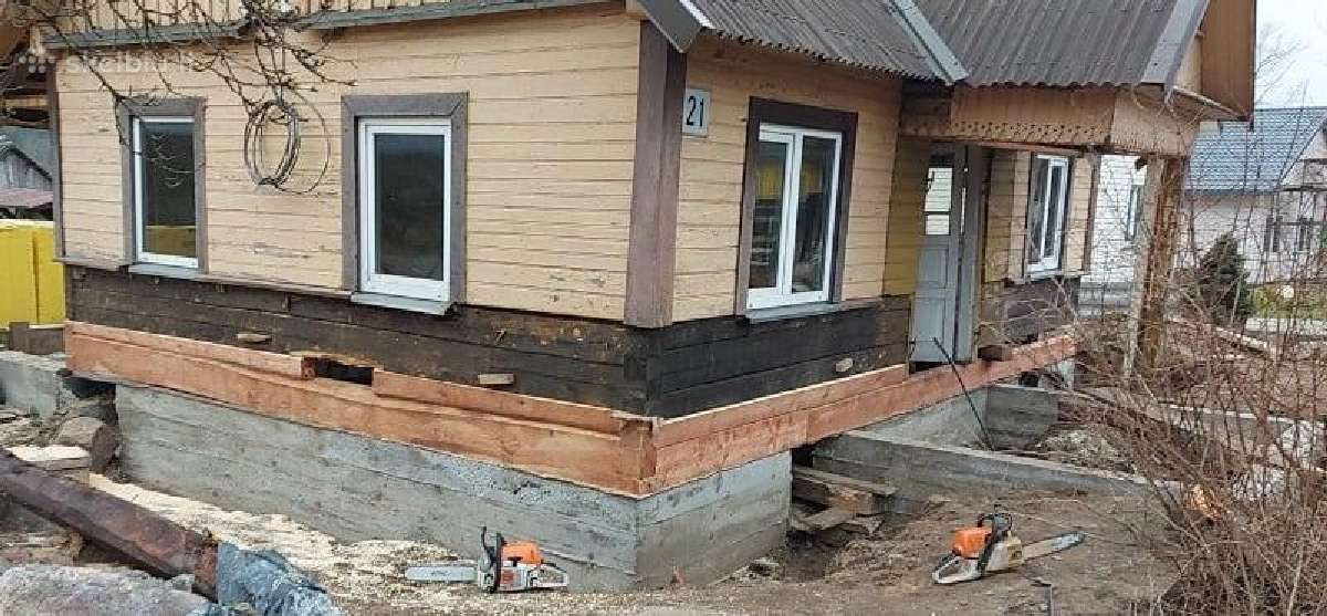 Senų namų rąstų keitimas ir pamatų atnaujinimas - nuotraukos Nr. 4