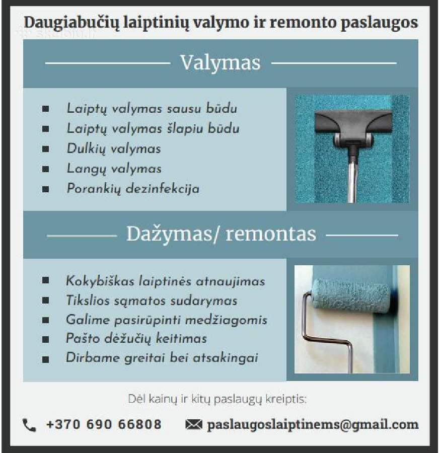 Laiptinės remontas/laiptinių remontas-dažymas - nuotraukos Nr. 8
