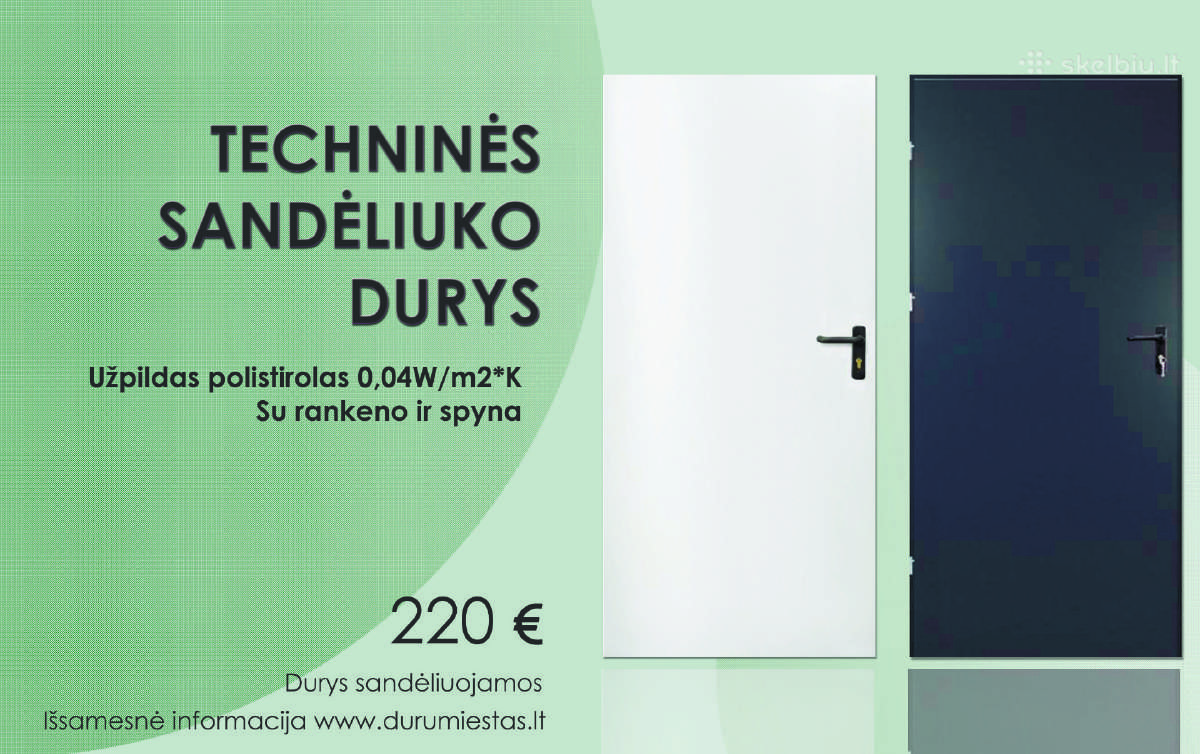Techninės - sandėliuko durys