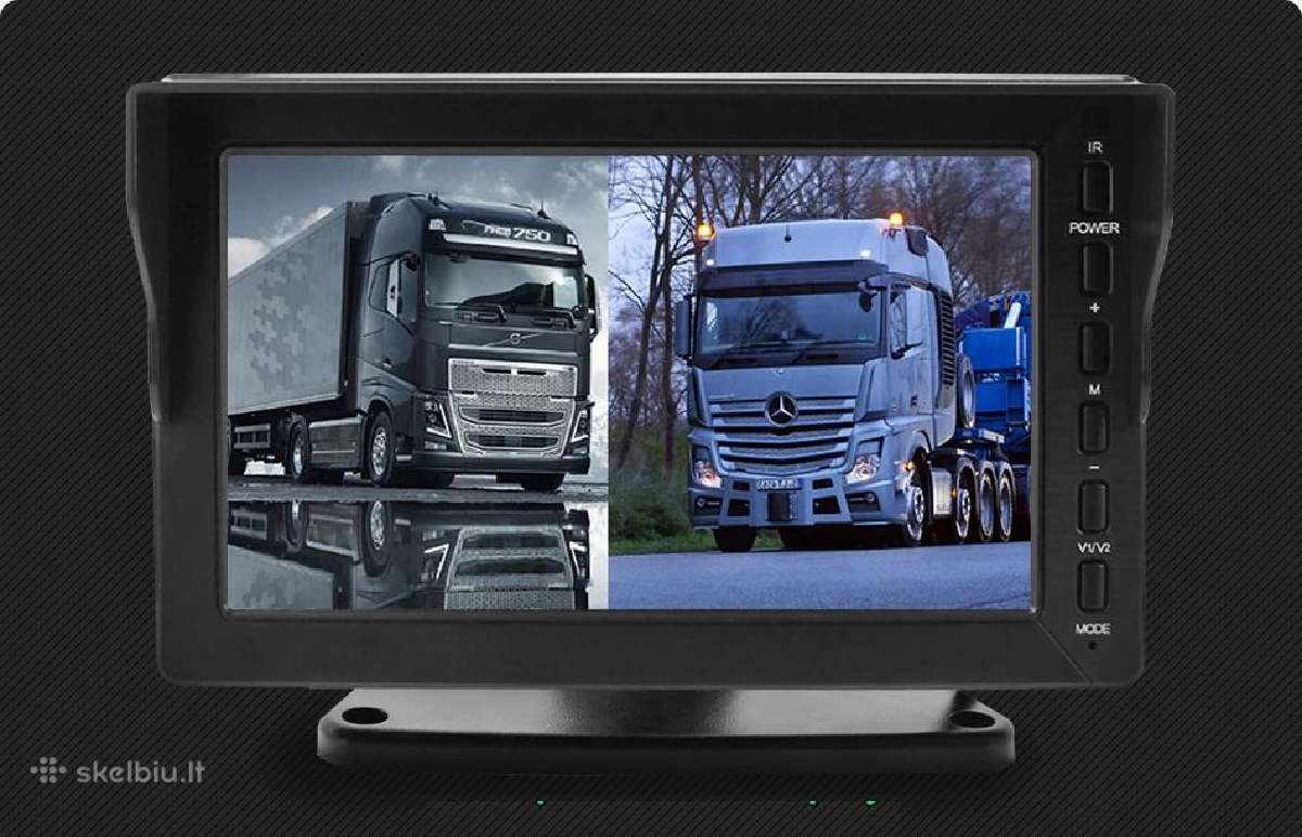 LCD monitorius 8 colių ir dvi galinio vaizdo kamer - nuotraukos Nr. 6