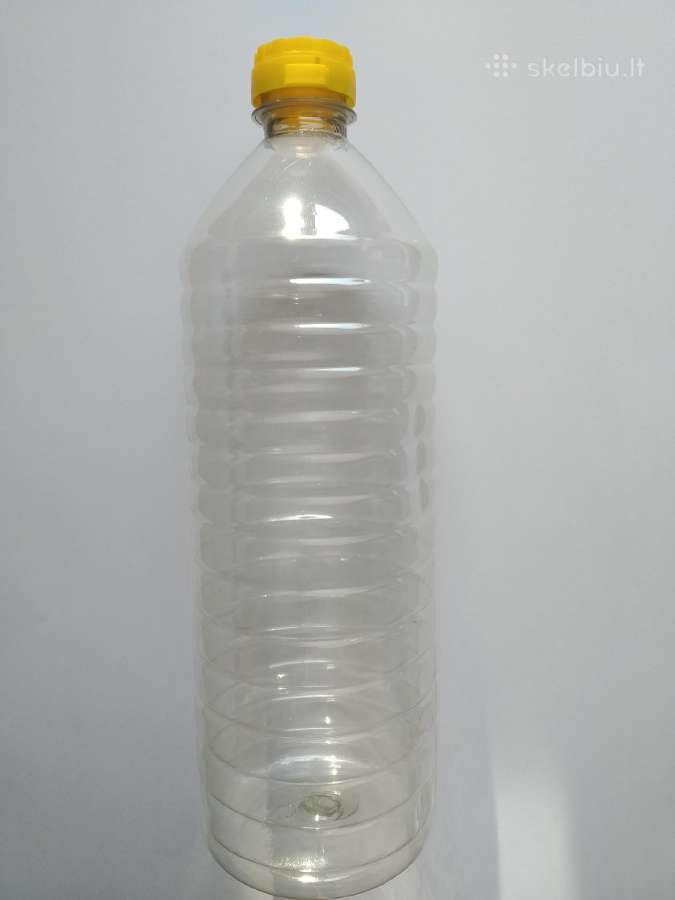 Plastikiniai skaidrūs buteliukai 0,9ltr