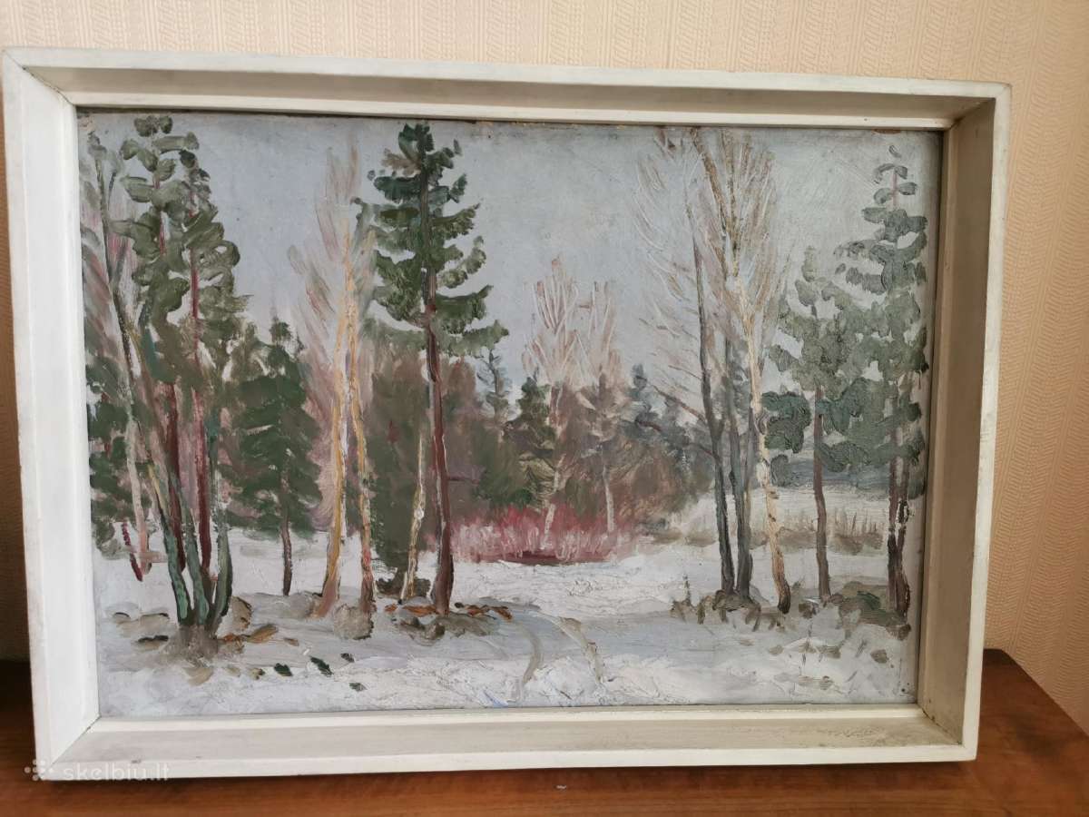 Lietuvių menininko tapybos darbas