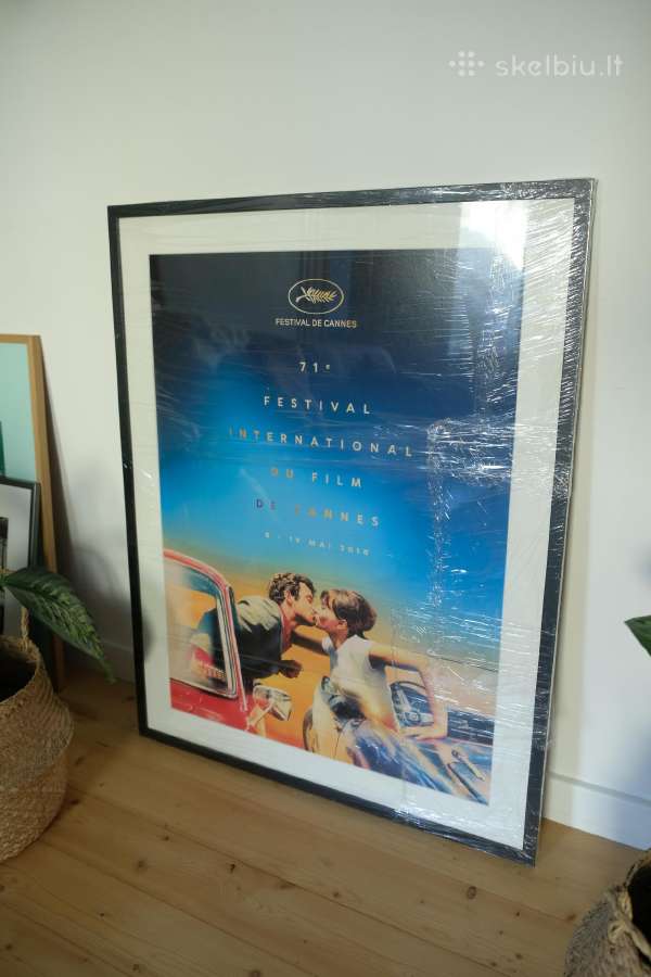 Originalus Kanų festivalio plakatas+passport,rėmas