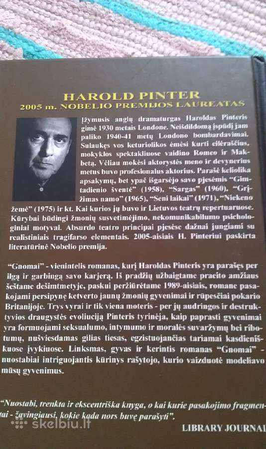 Gnomai Harold Pinter 2005m. Nobelio premijos laure - nuotraukos Nr. 2