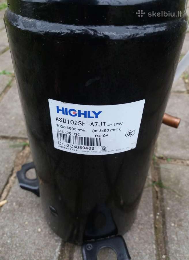 Kompresorius Highly Asd102sf-a7jt (Hitachi) - nuotraukos Nr. 4