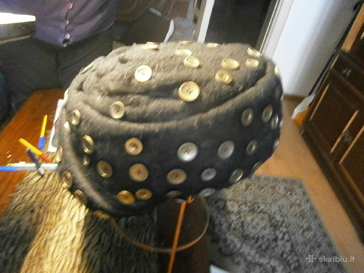 Turbanas iš sintepono padengto juodais dažais - nuotraukos Nr. 4