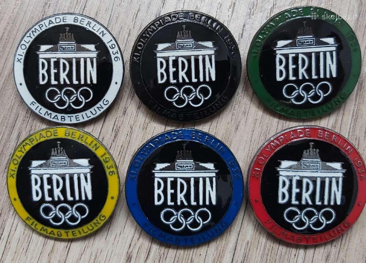 Olimpiada 1936 m. Berlynas. Vokietija su emale