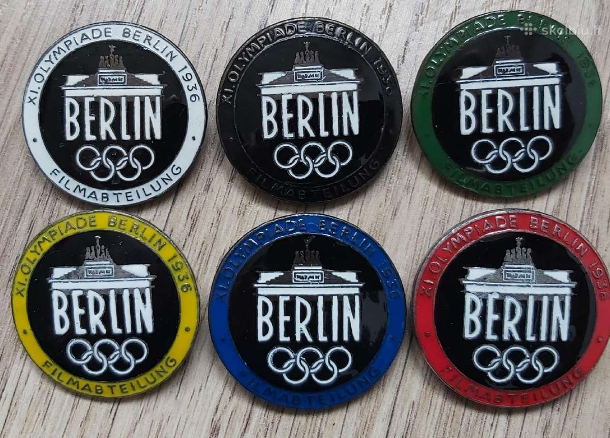 Olimpiada 1936 m. Vokietija reprodukcija ženklai