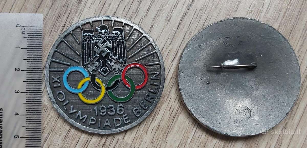 Olimpiada 1936 m. Vokietija reprodukcija ženklai - nuotraukos Nr. 6