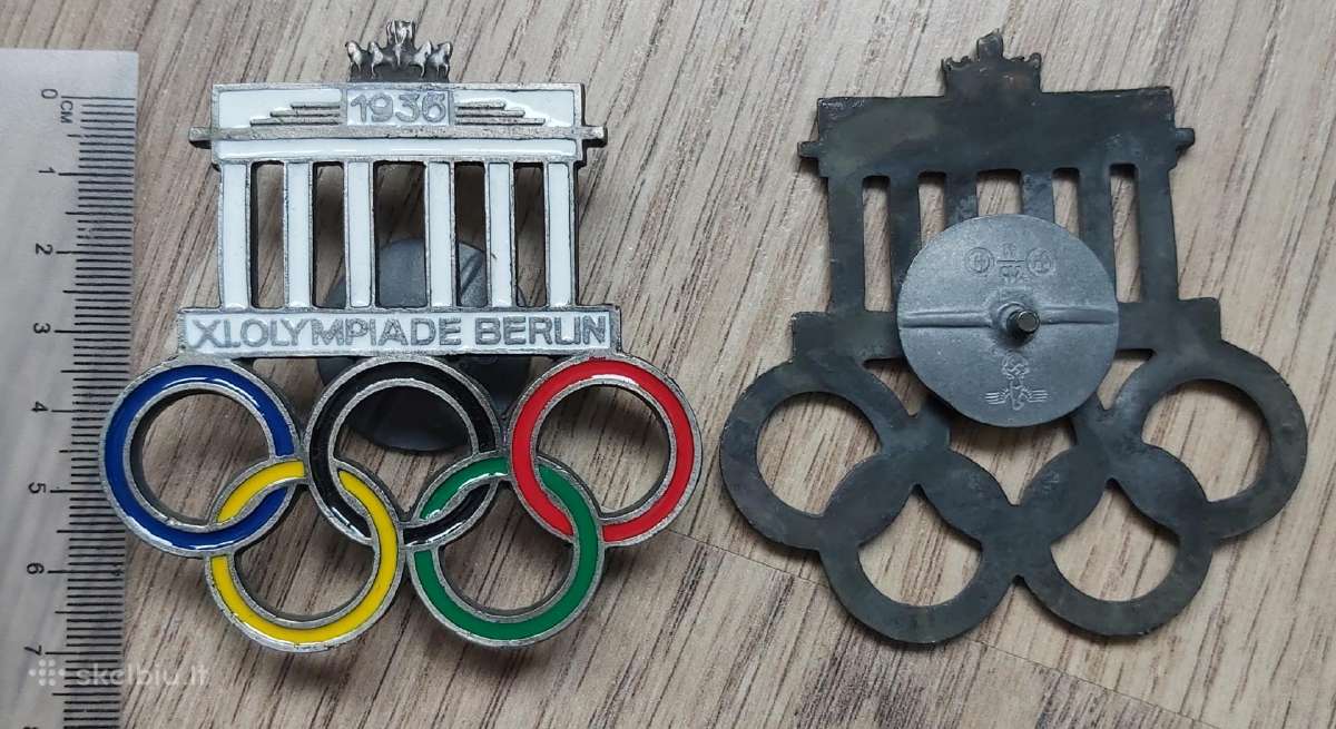 Olimpiada 1936 m. Vokietija reprodukcija ženklai - nuotraukos Nr. 7