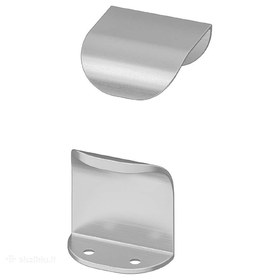 Ikea Billsbro rankena 40 mm sidabro spalva. 3vnt