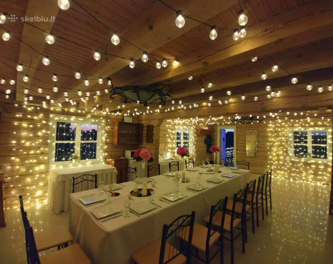 Paviljonų palapinų puošimas, lemputės, burbulai - nuotraukos Nr. 24