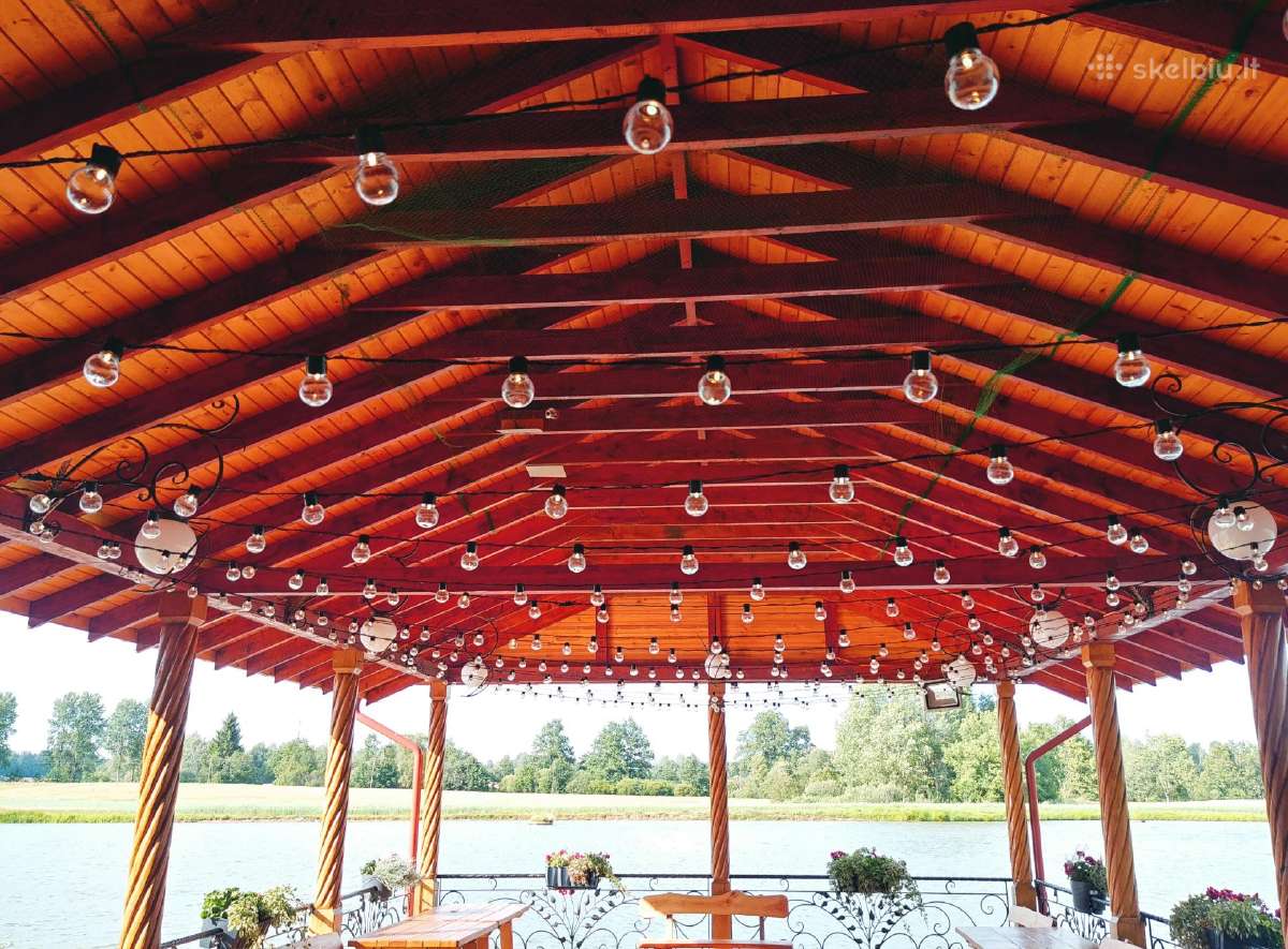 Paviljonų palapinų puošimas, lemputės, burbulai - nuotraukos Nr. 27