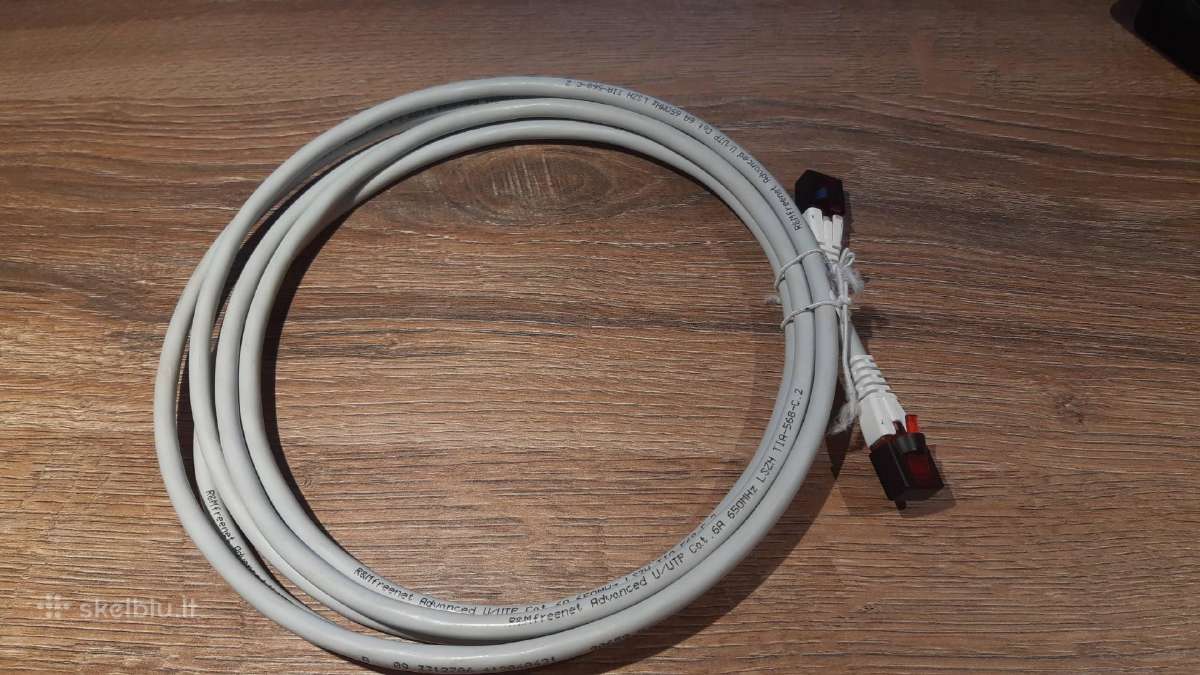 Neekranuotas 6a kategorijos kabelis, 3m