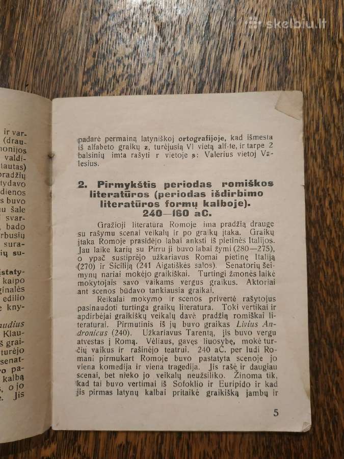 1927 m. Romėnų literatūros istorija - nuotraukos Nr. 3