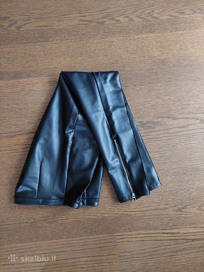 Dirbtinės odos kelnės Bershka - nuotraukos Nr. 2