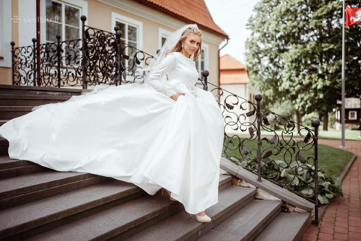Vestuvinė Itališka suknelė (dydis 38/40) - nuotraukos Nr. 7