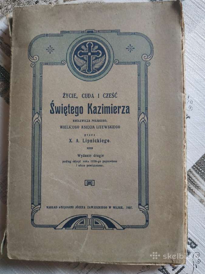 1907 m. knyga Švento Kazimiero gyvenimas