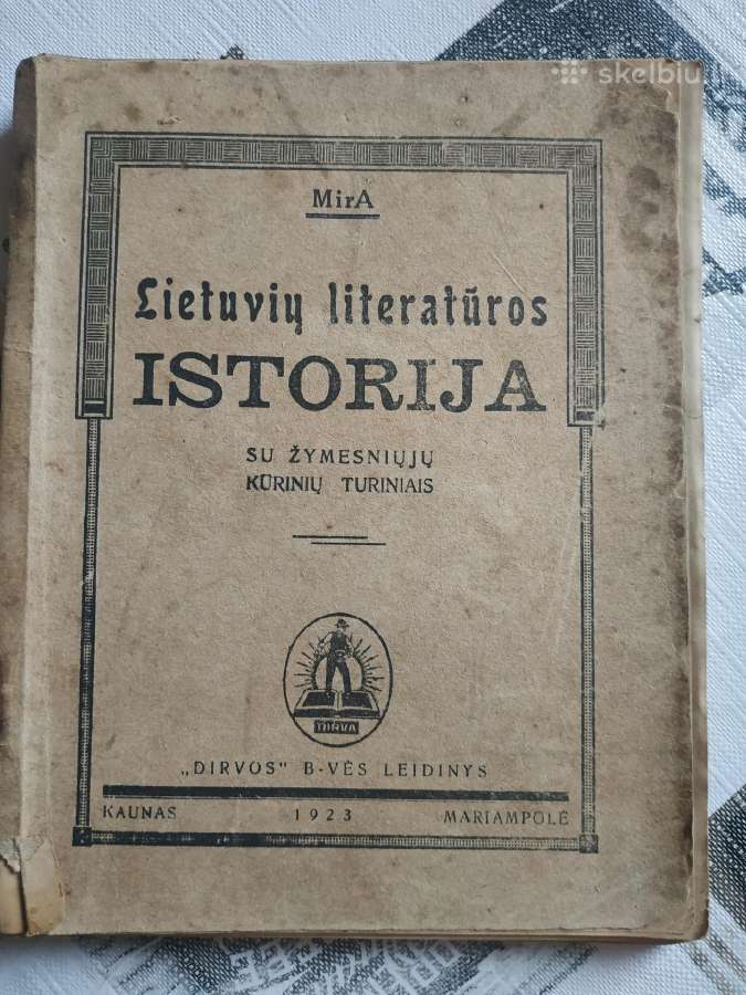 1923 m. Lietuvių literatūros istorija