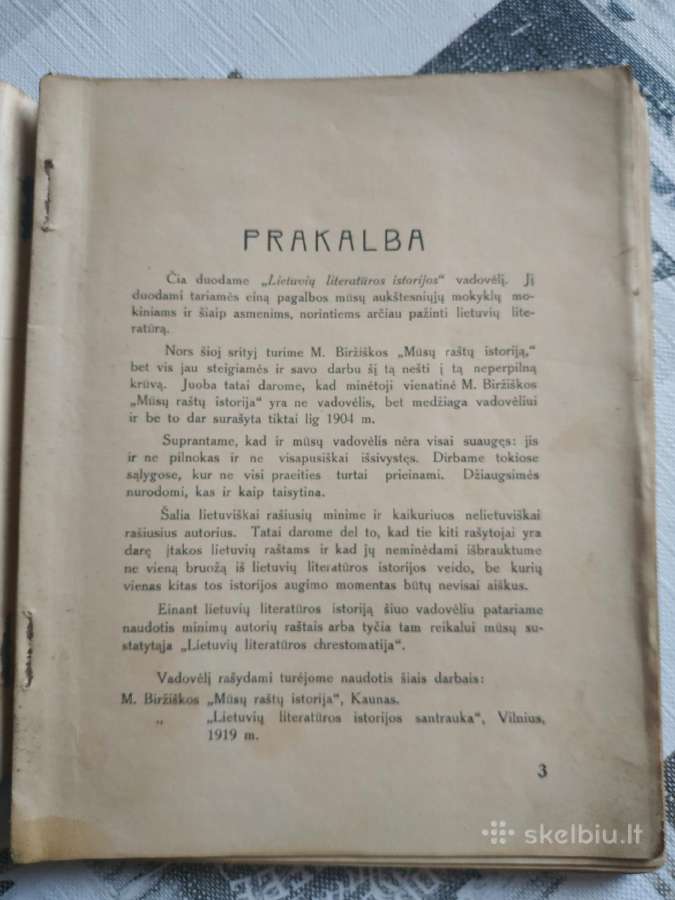 1923 m. Lietuvių literatūros istorija - nuotraukos Nr. 3