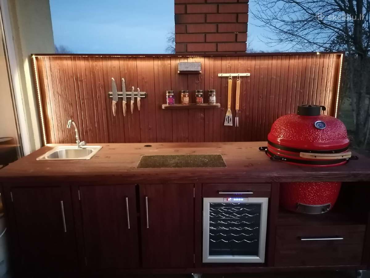 Kamado stalas iš degintos medienos, Kamado griliai - nuotraukos Nr. 25