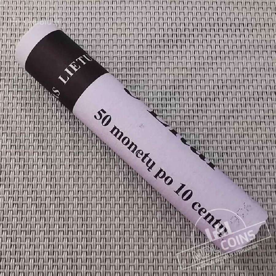Įvairūs Lietuvos monetų originalūs rulonėliai - nuotraukos Nr. 2