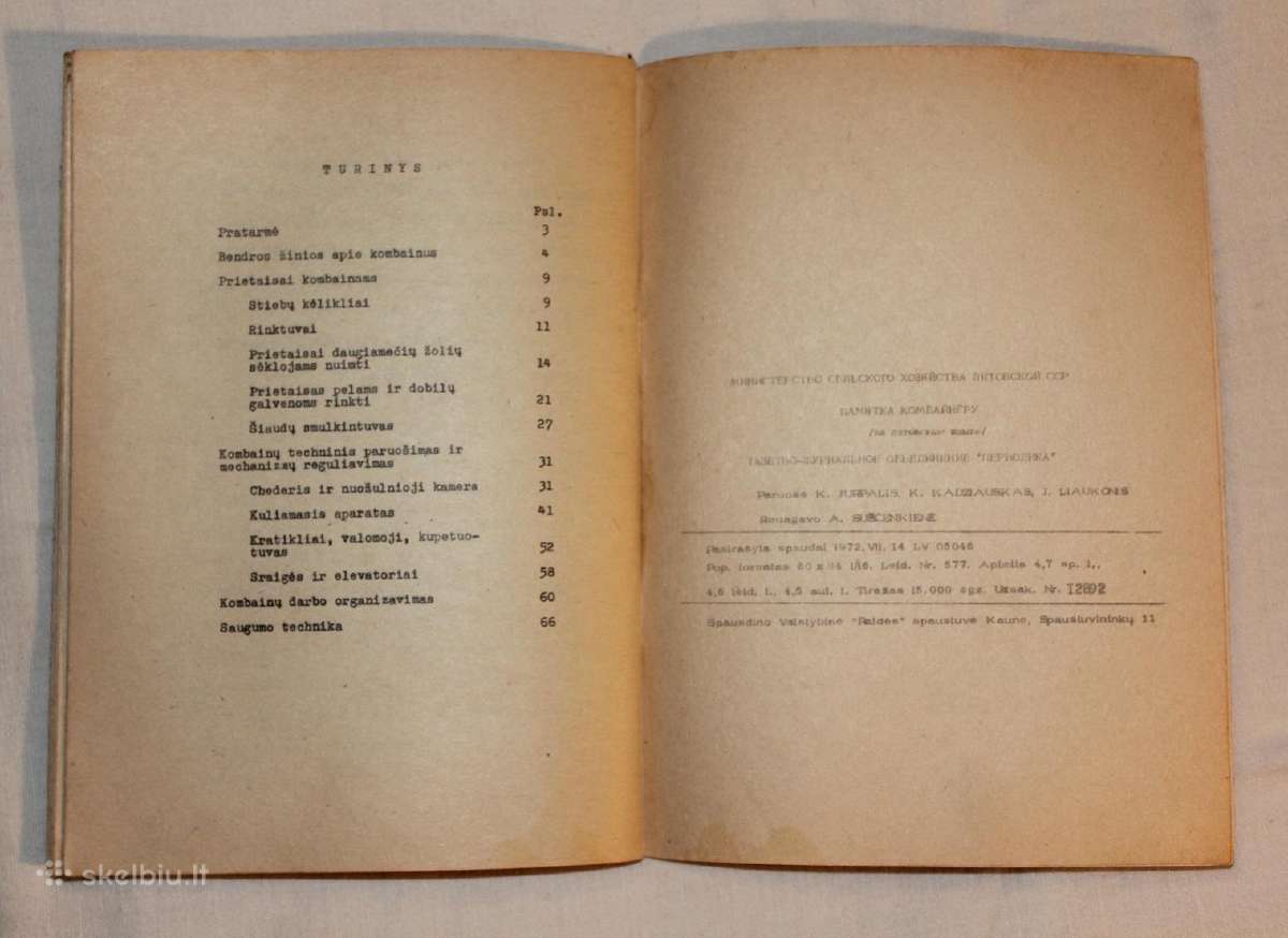 Kas žinotina kombainininkui knyga 1972 m. - nuotraukos Nr. 7