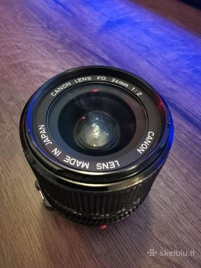 Canon Fd 24mm F/2 vintažinis, retas