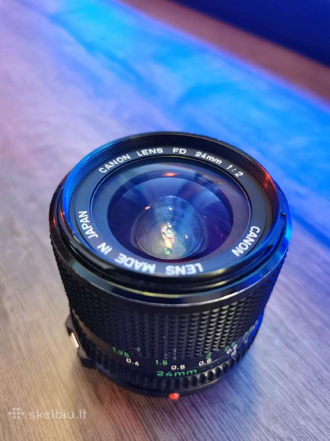 Canon Fd 24mm F/2 vintažinis, retas - nuotraukos Nr. 2