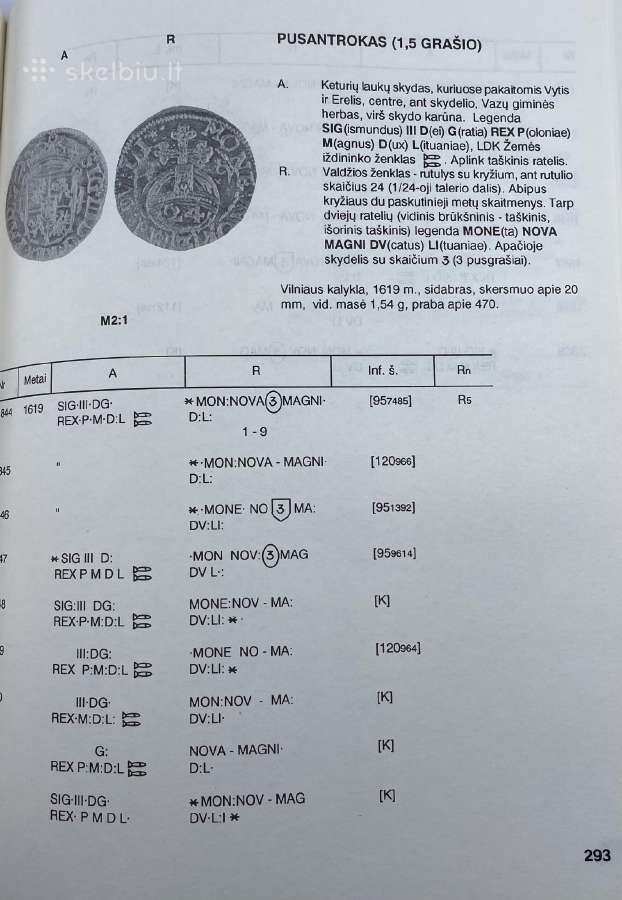 Katalogas - LDK numizmatika 1993m. - nuotraukos Nr. 7