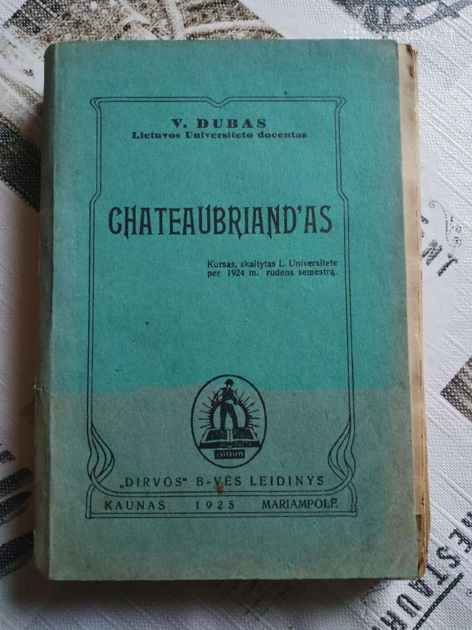 1925 m. knyga "Chateaubriandas"