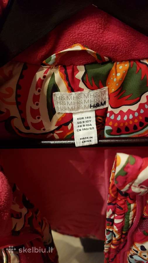 H&m Žieminė Šilta mergaitiška striukė 134- 140 cm - nuotraukos Nr. 3