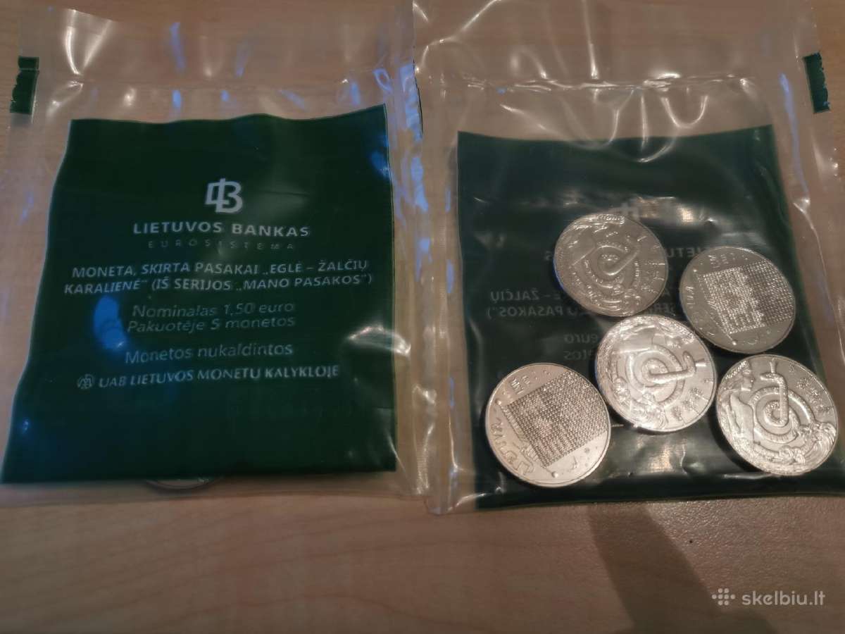 2021m.1,50 Eur ,Eglė - žalčių karalienė''-5vnt.