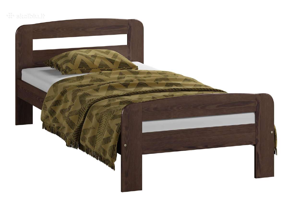 Nauja medinė lova 90x200 tik 105€ - nuotraukos Nr. 4