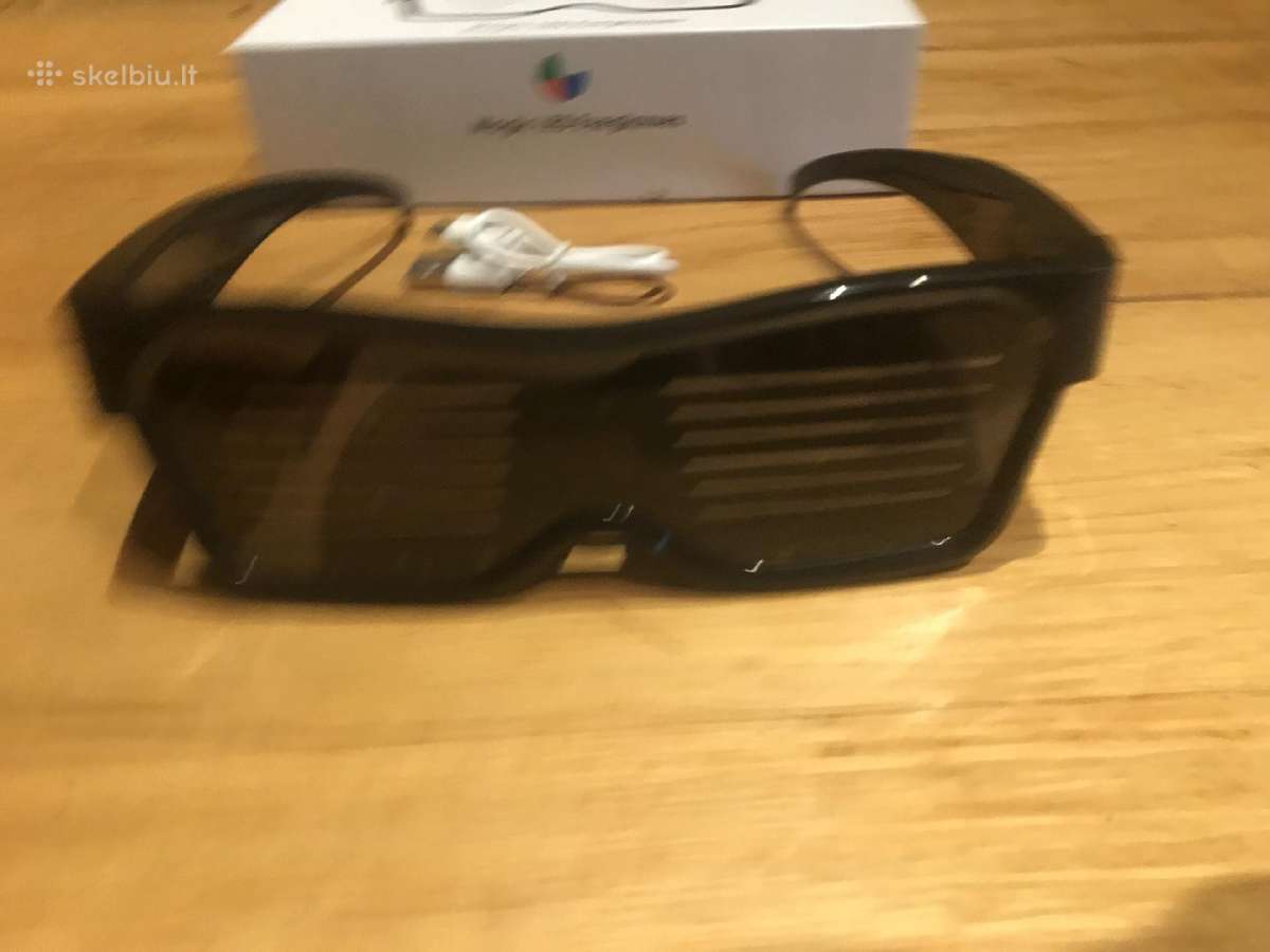 LED išmanieji akiniai / LED party smart sunglasses - nuotraukos Nr. 2