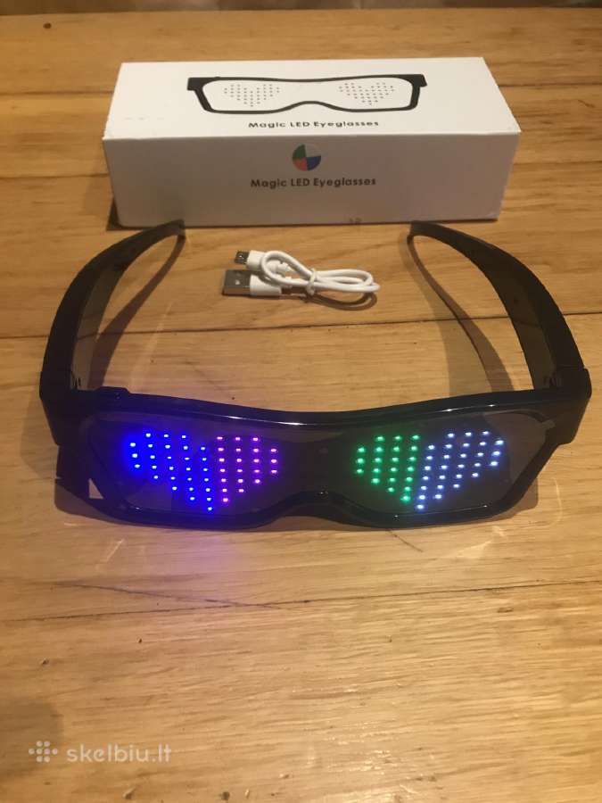 LED išmanieji akiniai / LED party smart sunglasses - nuotraukos Nr. 4