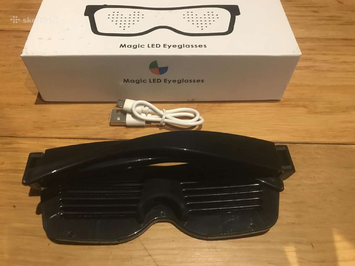 LED išmanieji akiniai / LED party smart sunglasses - nuotraukos Nr. 5