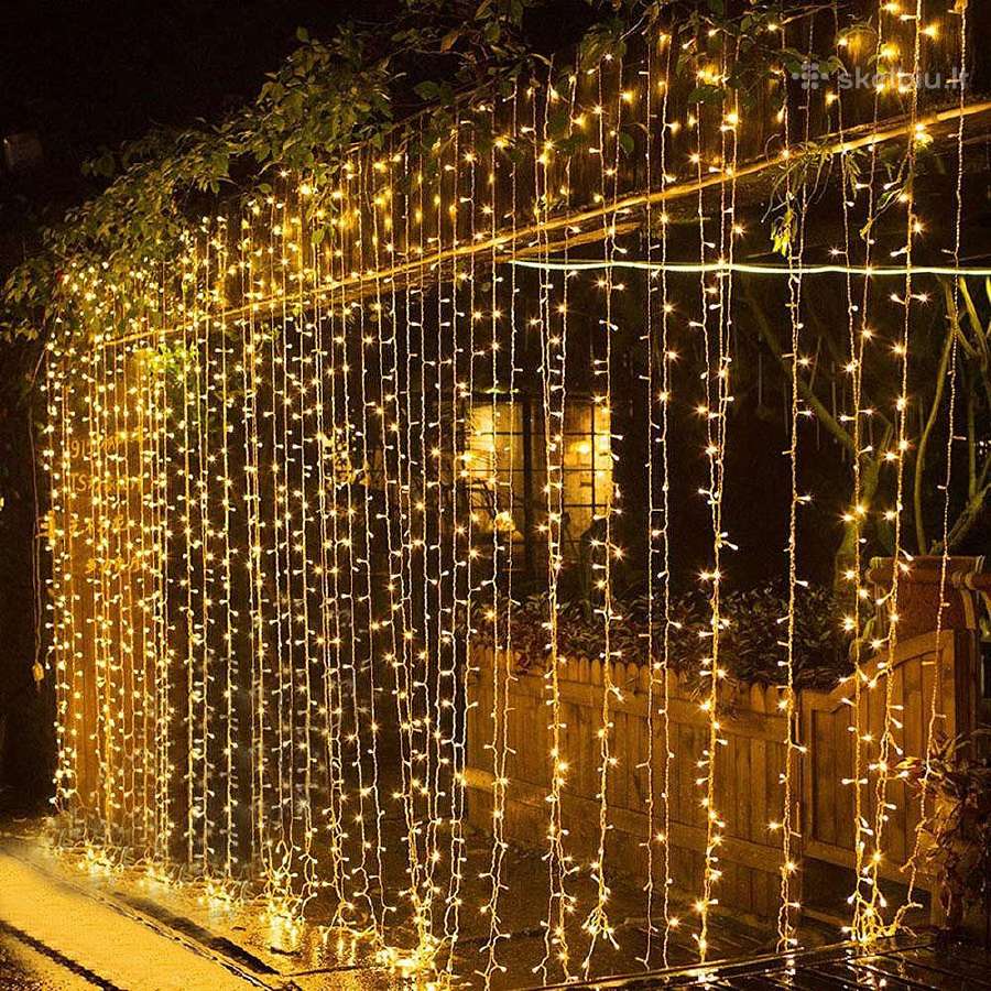 LED girlianda - užuolaida / 3x 3m / 300 LED - nuotraukos Nr. 2
