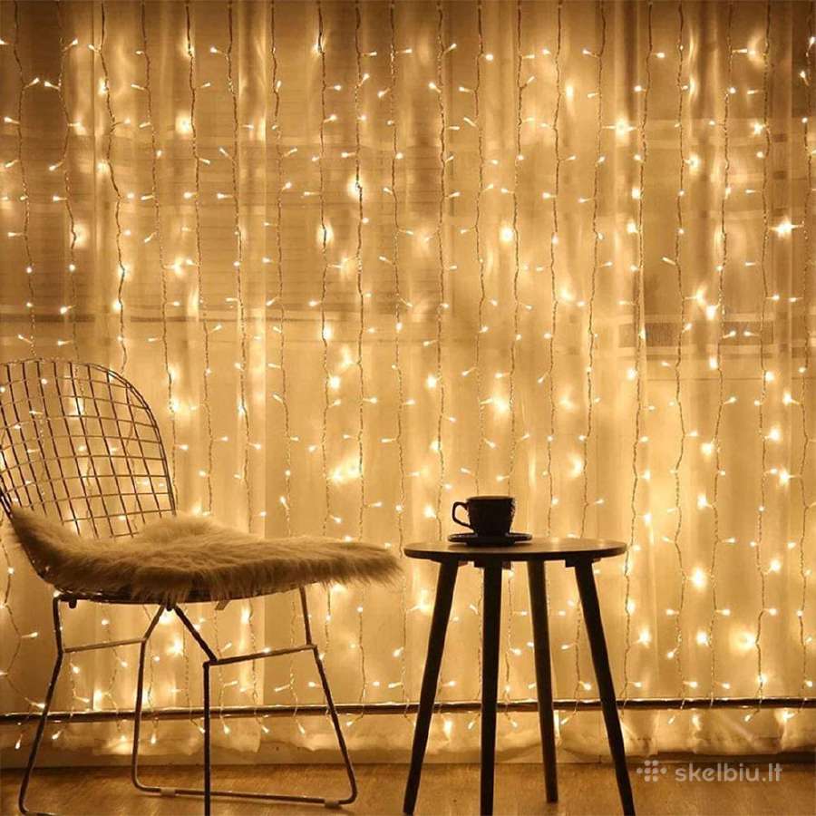 LED girlianda - užuolaida / 3x 3m / 300 LED - nuotraukos Nr. 9